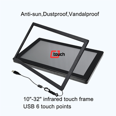 10 touch ponits 43 &quot;Ir Touch Screen Monitor ชุดหน้าจอสัมผัสหลายจุด