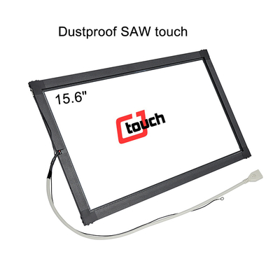 15.6 นิ้วเห็น Surface Acoustic Wave Touch Screen พร้อมกรอบอลูมิเนียม