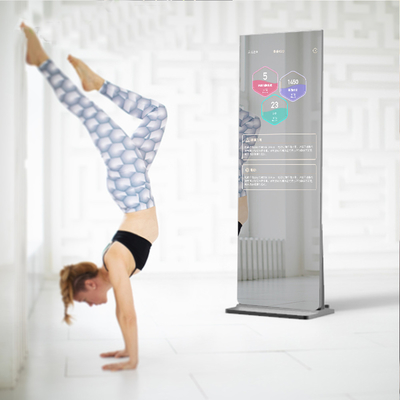 หน้าจอสัมผัสขนาด 43 นิ้ว Smart Mirror, กล้อง 3D Fitness Interactive Mirror