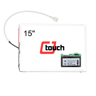 หน้าจอสัมผัสคลื่นอะคูสติกพื้นผิว 15 &quot;, แผงสัมผัส CE / FCC Saw