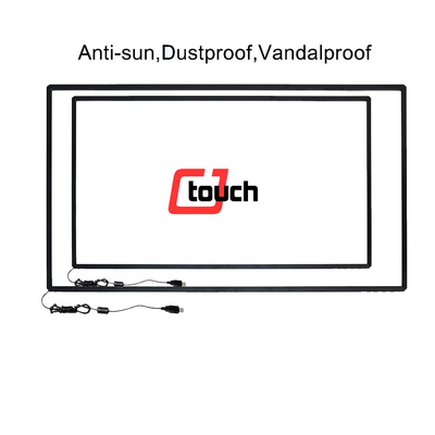 หน้าจอสัมผัส IR กรอบ 58 &quot;กันน้ำ, หน้าจอสัมผัส IR สำหรับแรงดัน LCD 5V