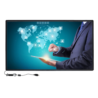 หน้าจอสัมผัสเซนเซอร์อินฟราเรด Multi Touch ขนาด 49 นิ้วพร้อมสาย USB Anti Tamper