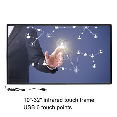 หน้าจอสัมผัส Multitouch IR Sensor 48 '', 10 จุดสัมผัส IR Touch Display