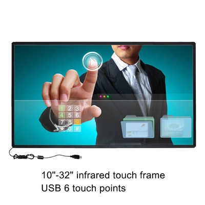 หน้าจอสัมผัสอินฟราเรด Antiglare 40 &quot;สำหรับการแสดงโฆษณา 10points Touch