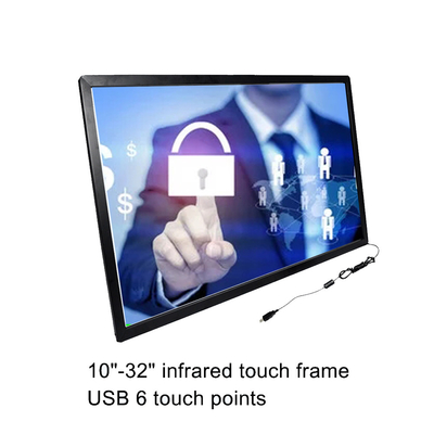 หน้าจอสัมผัสอินฟราเรดขนาด 86 นิ้วที่ใช้งานได้จริงพร้อมอินเทอร์เฟซ USB ความไวสูง