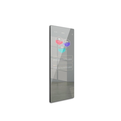 LCD Smart Interactive Touch Screen Mirror ขนาด 43 นิ้วส่องสว่างสำหรับห้องนั่งเล่น