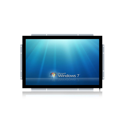 Anti Glare Vandalproof LCD จอสัมผัสอินฟราเรดพร้อมกรอบเปิด DC 12V Power