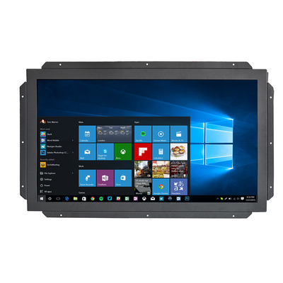 VGA DVI DC12V อินฟราเรดมัลติทัชสกรีน 250cd/M2 4 จุดสัมผัส