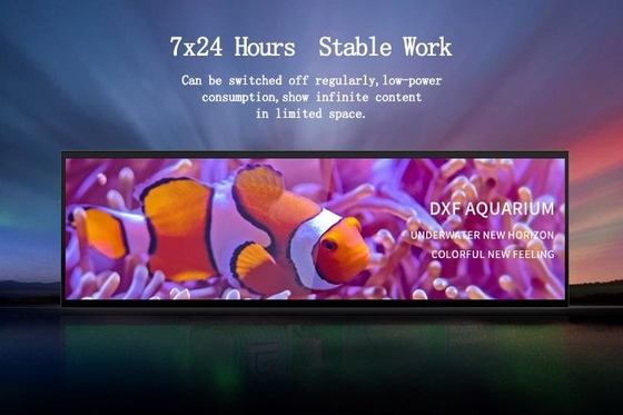 CJ TOUCH แผงจอแสดงผล LCD แบบยืดได้ 38.5 นิ้วความละเอียด 1920x540