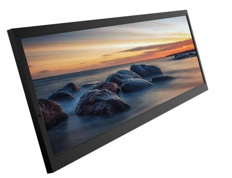 1920X380 ความละเอียดแถบยืดจอ LCD 19.1 นิ้วสำหรับการโฆษณา