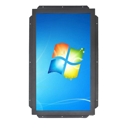 แผงจอภาพแบบสัมผัสอินฟราเรด Vandalproof ขนาด 32 นิ้วพร้อมกระจกนิรภัย 60Hz